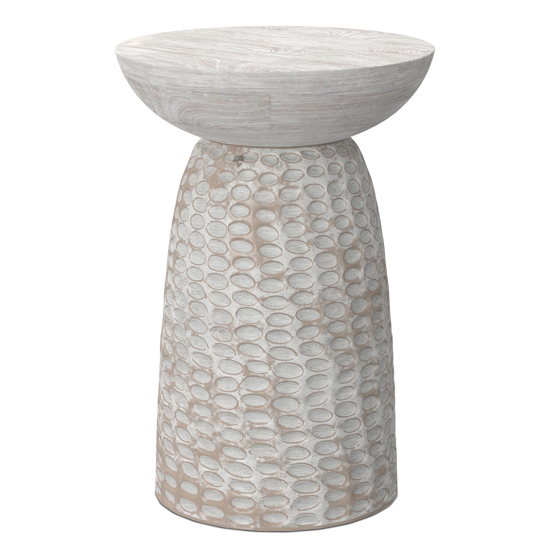 White Wash 16 inch | Boyd 16 inch Accent Table