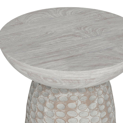 White Wash 16 inch | Boyd 16 inch Accent Table
