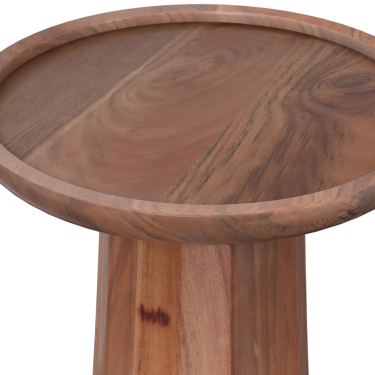 Light Cognac | Dayton Wooden Accent Table in Mango