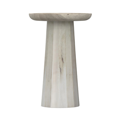 White Wash | Dayton Wooden Accent Table in Mango
