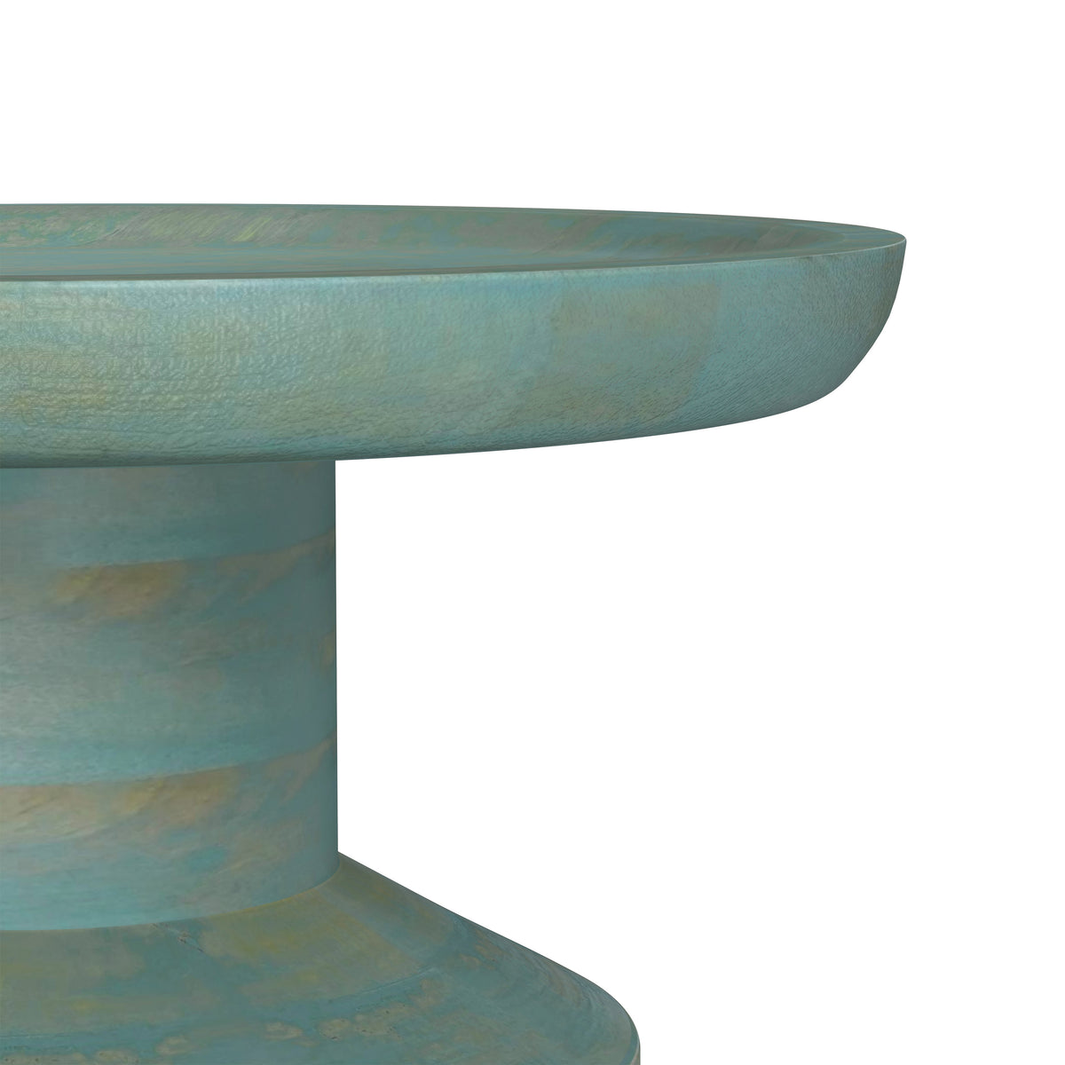 Teal Wash | Haynes Wooden Accent Table in Mango
