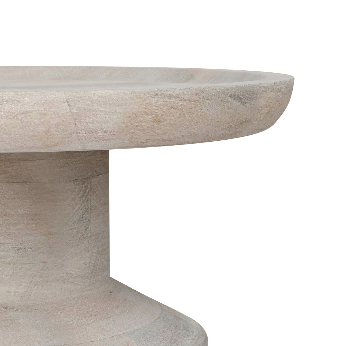 White Wash | Haynes Wooden Accent Table in Mango