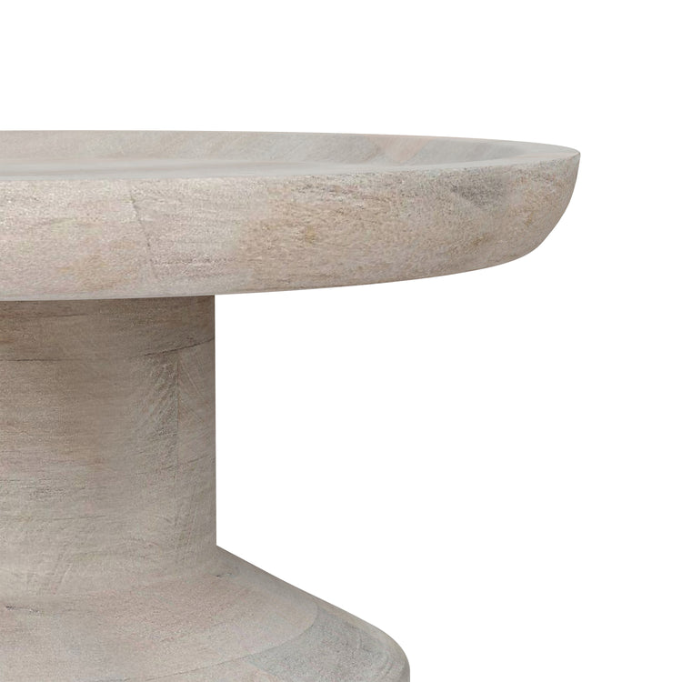 White Wash | Haynes Wooden Accent Table in Mango