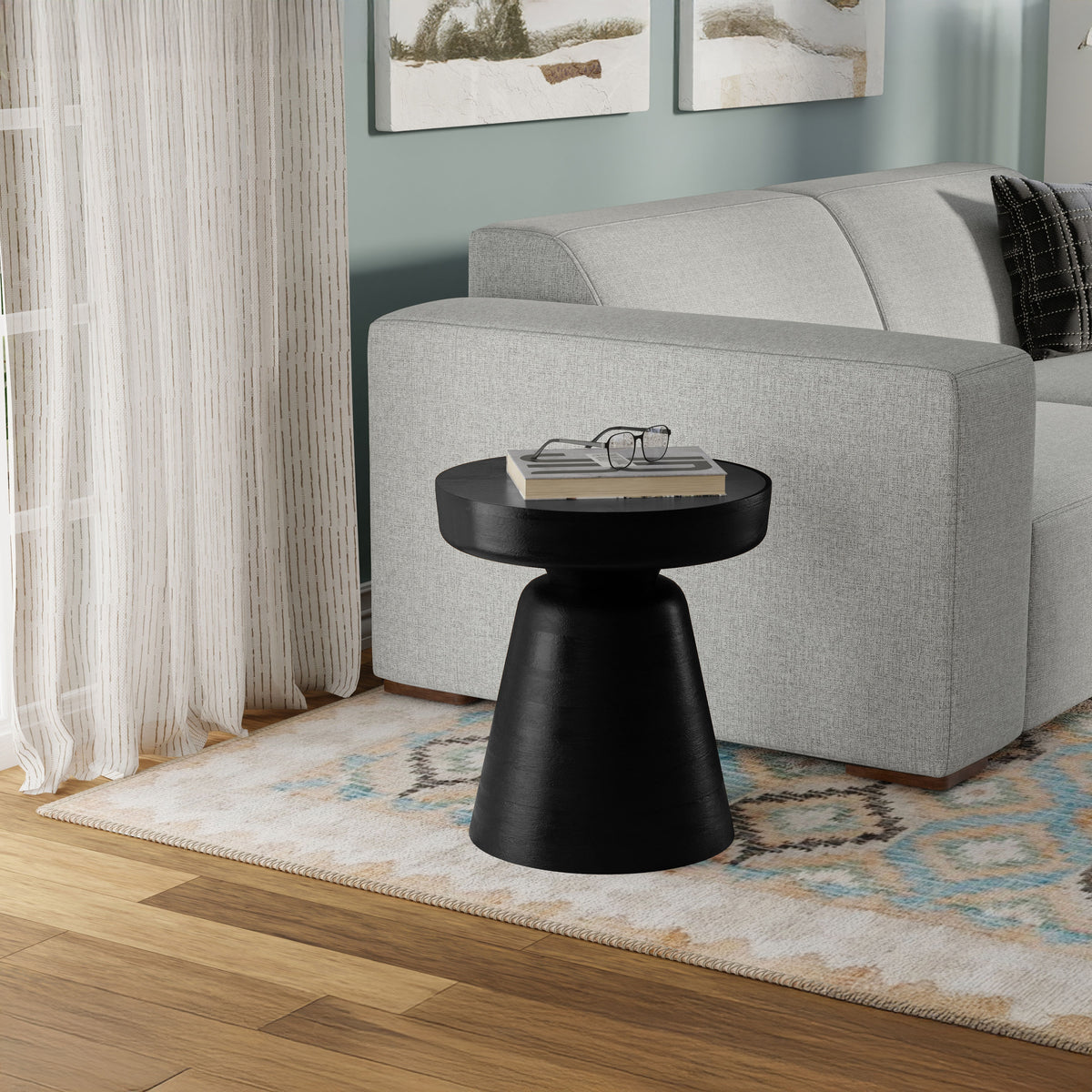 Black | Robbie Accent Table in Mango