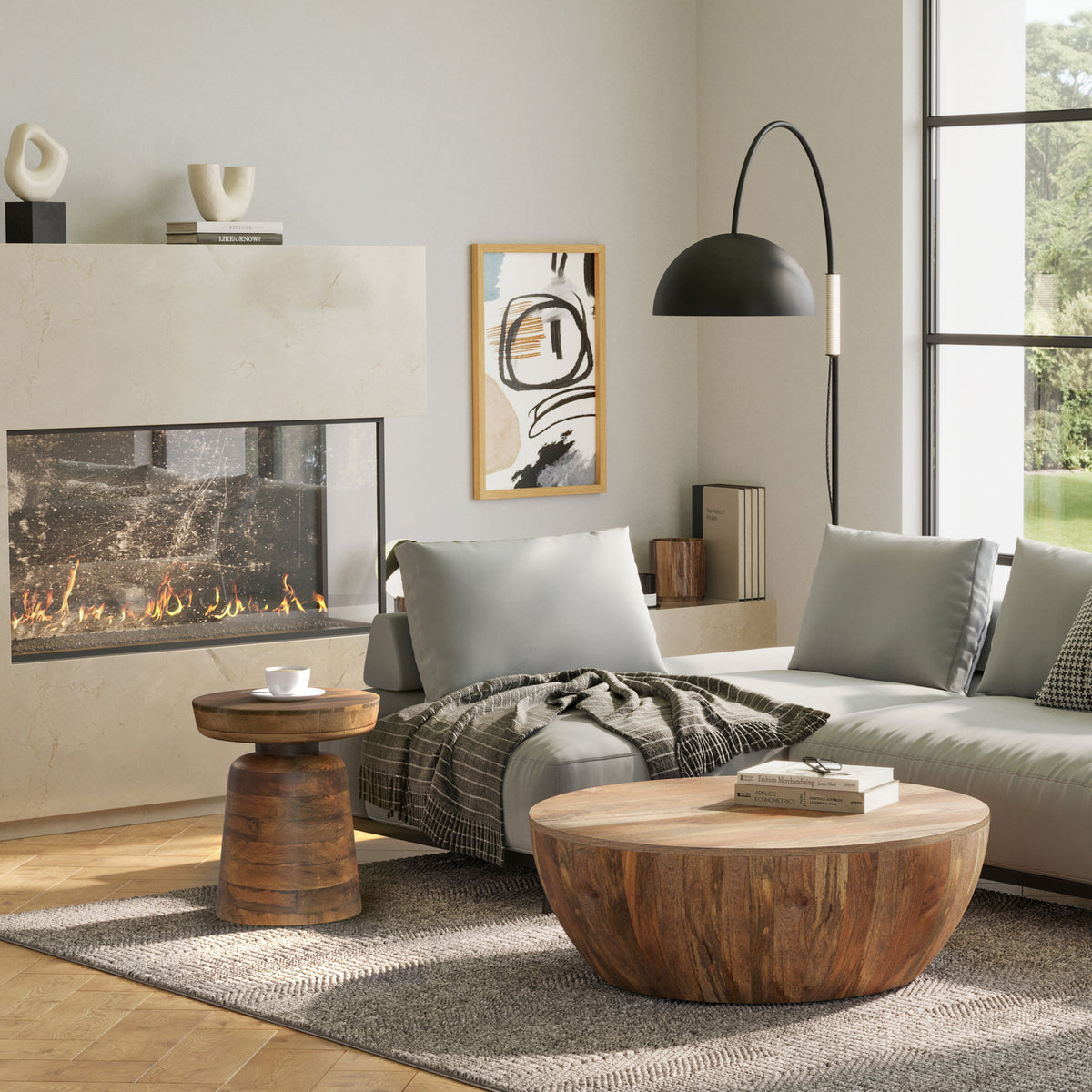 Walnut Brown | Robbie Accent Table in Mango