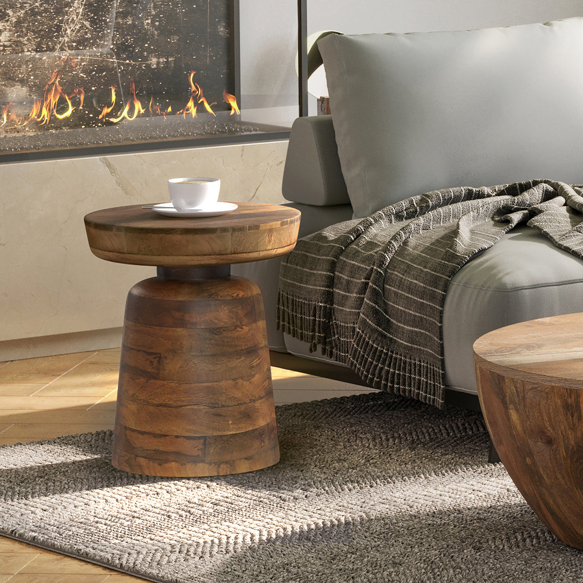 Walnut Brown | Robbie Accent Table in Mango
