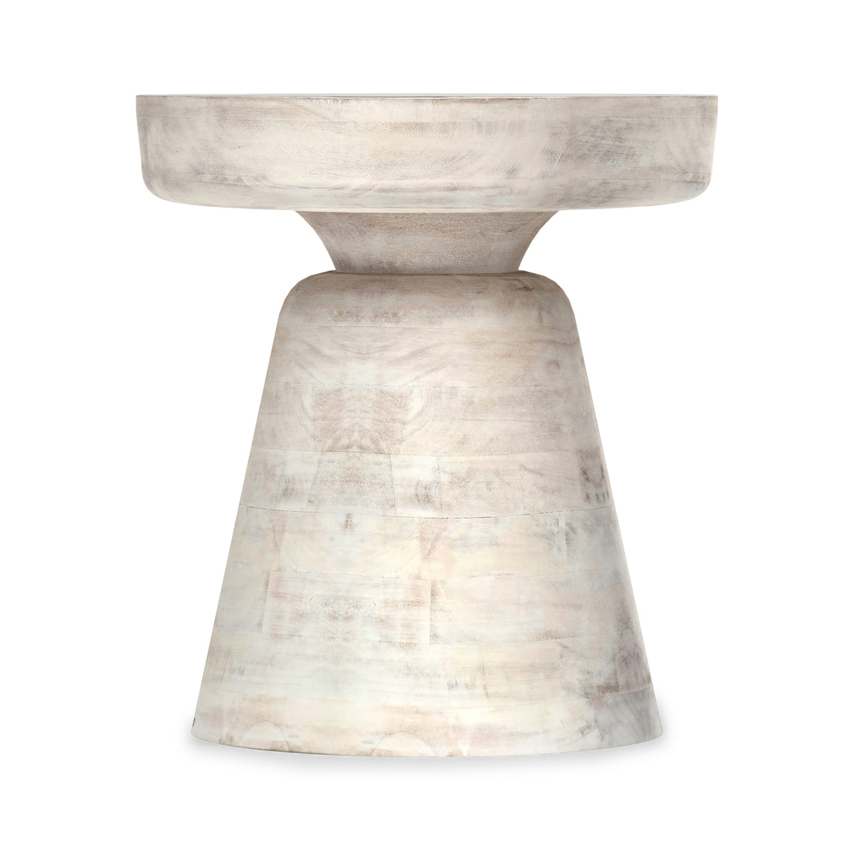 Distressed White Wash | Robbie Accent Table in Mango