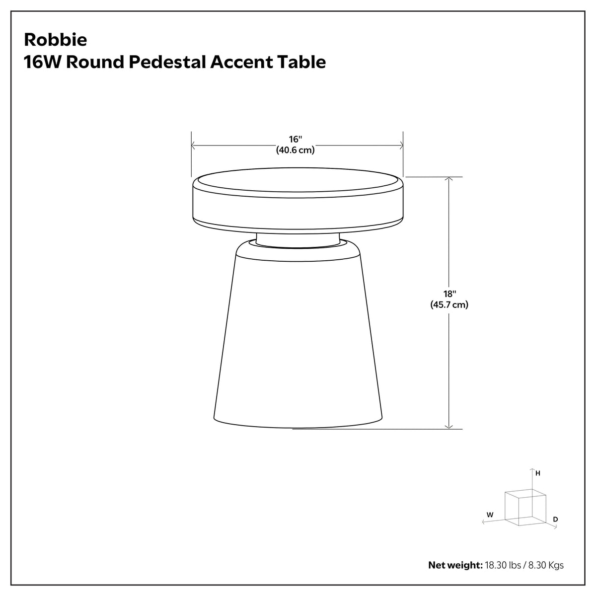 Natural | Robbie Accent Table in Mango