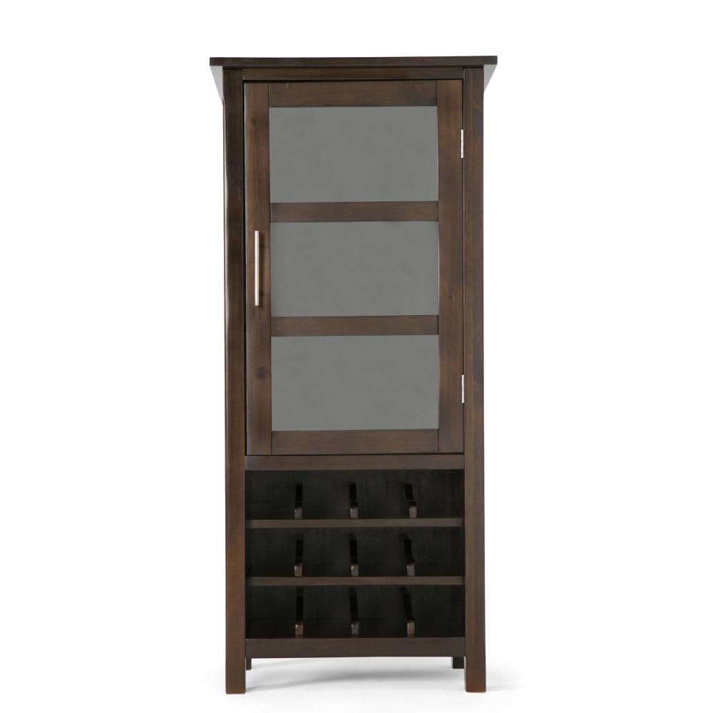 Brunette Brown | Avalon Wine Rack & Storage Cabinet