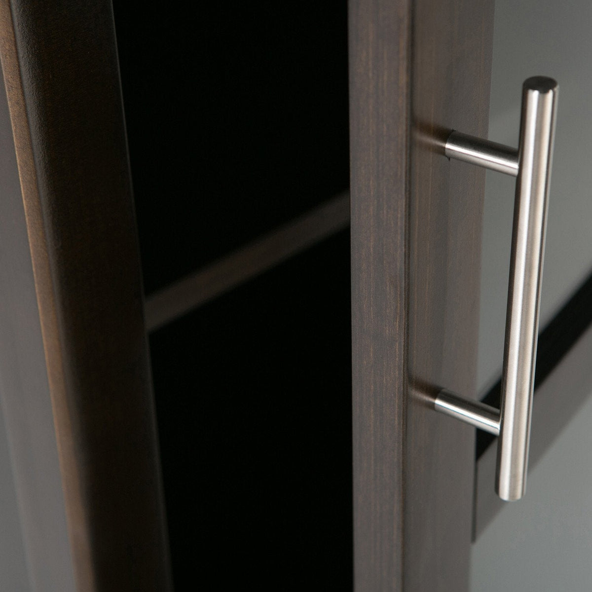 Brunette Brown | Avalon Wine Rack & Storage Cabinet