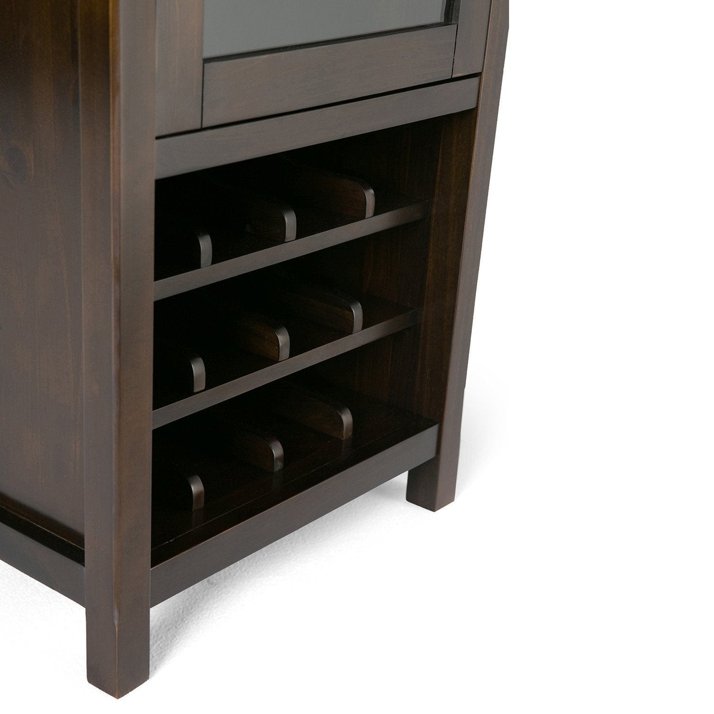 Brunette Brown | Avalon Wine Rack & Storage Cabinet