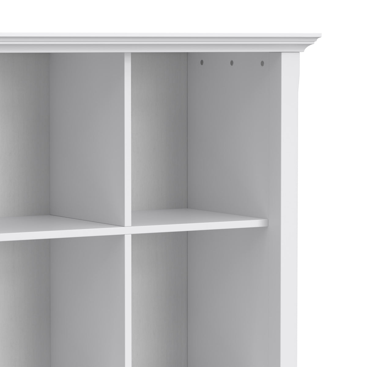 White | Acadian 9 Cube Bookcase
