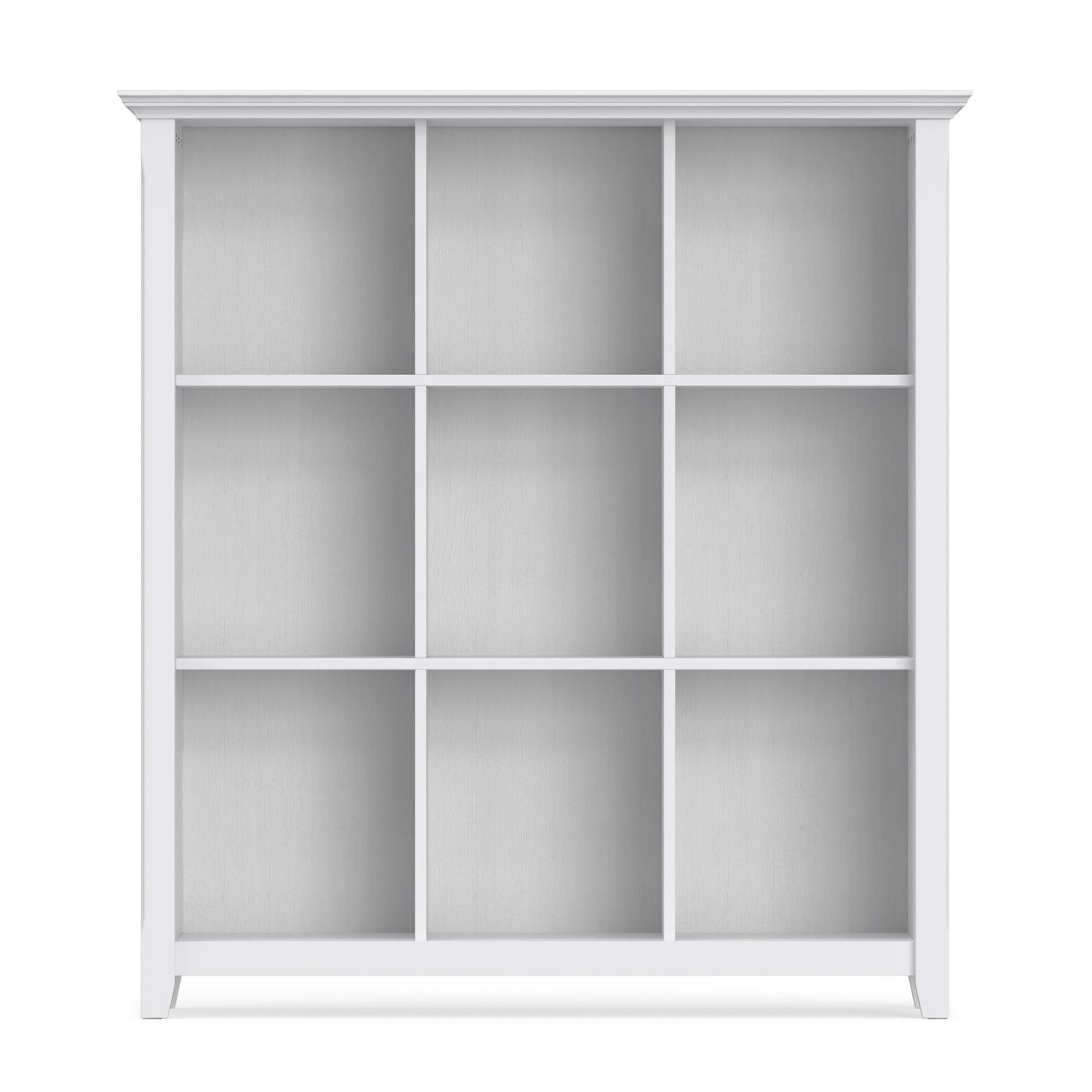 White | Acadian 9 Cube Bookcase