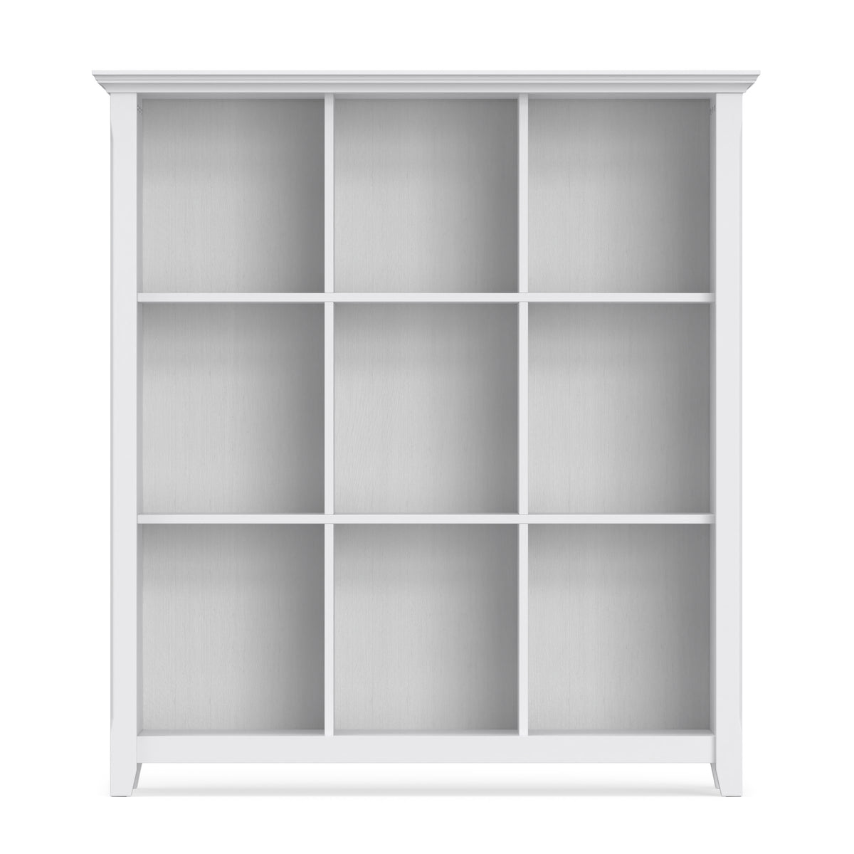 White | Acadian 9 Cube Bookcase