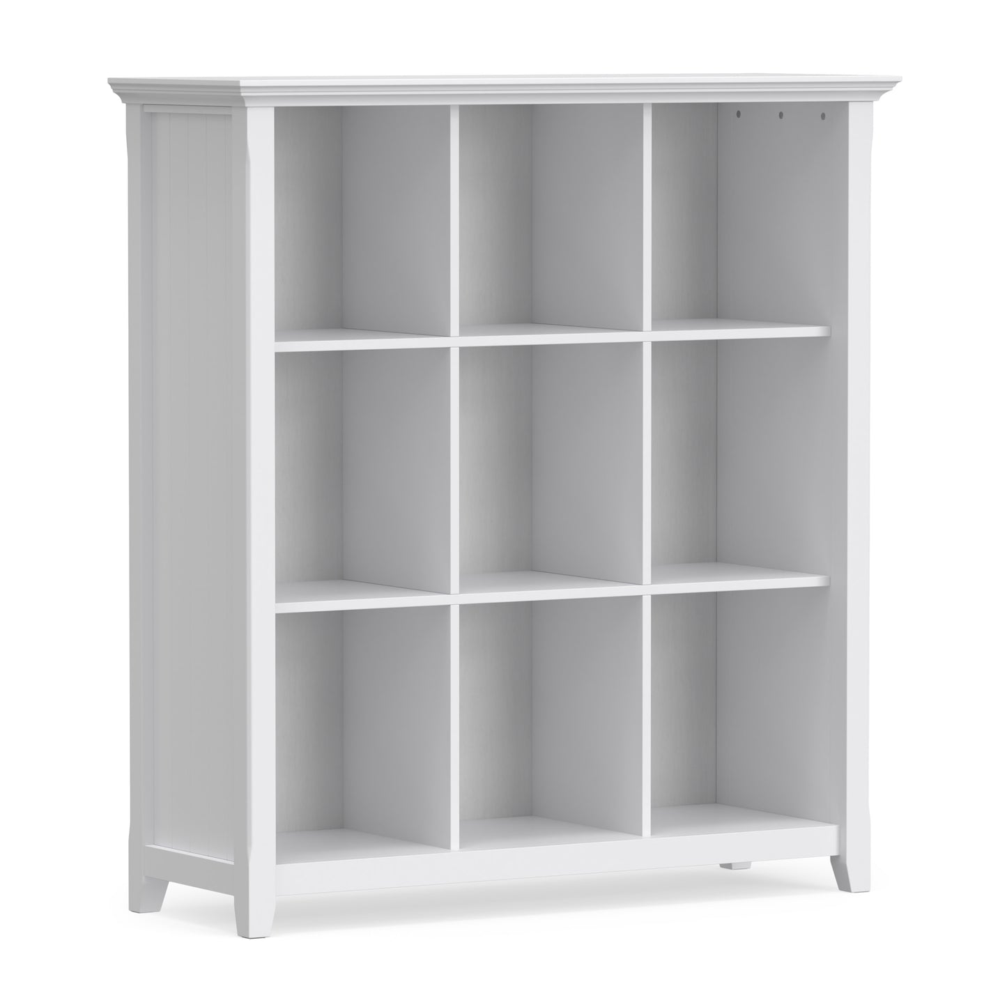White | Acadian 9 Cube Bookcase