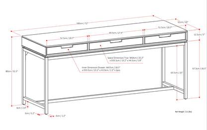 Oak Oak | Banting Mid Century Wide Desk