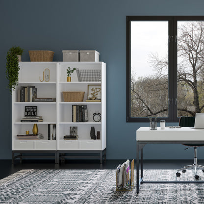 White Rubberwood | Banting Bookcase