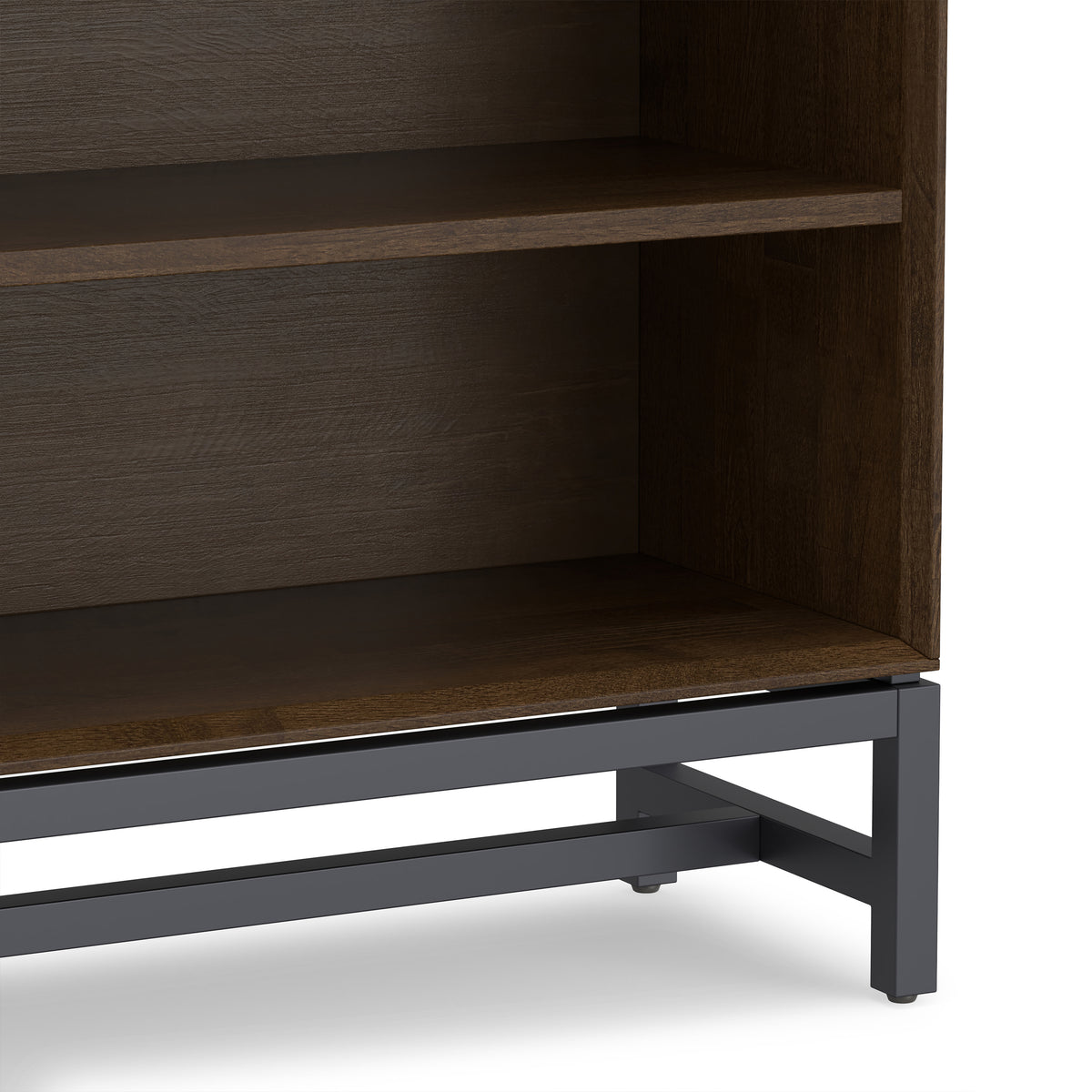 Walnut Brown | Banting Low Wide Bookcase