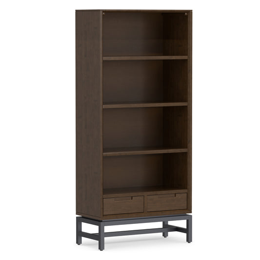 Walnut Brown Rubberwood | Banting Bookcase in Rubberwood