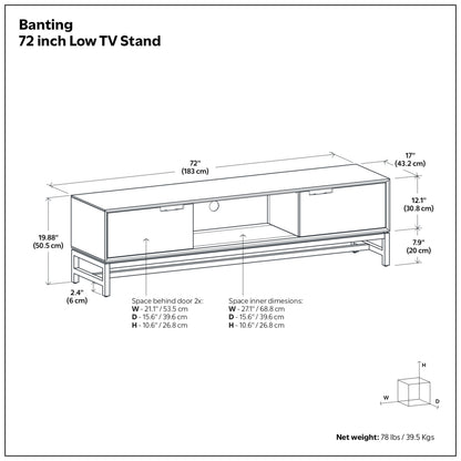 Banting 72 inch Low TV Stand