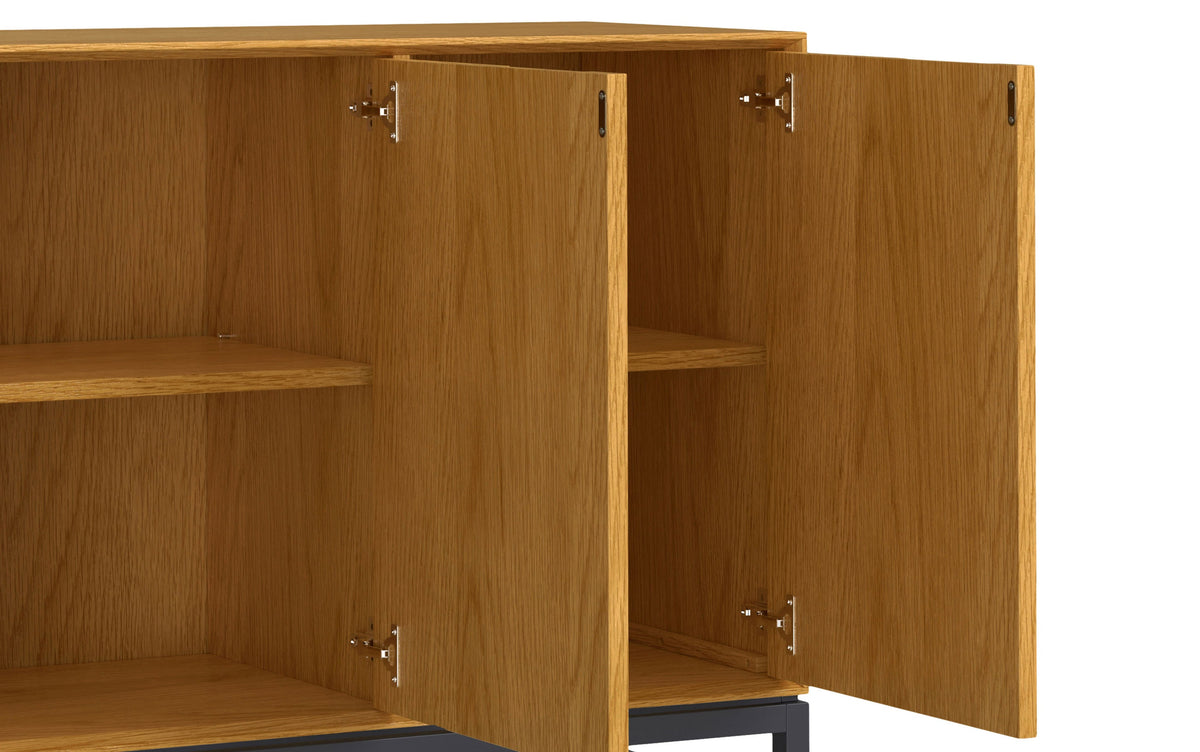 Oak Veneer | Banting 3 Door Sideboard Buffet