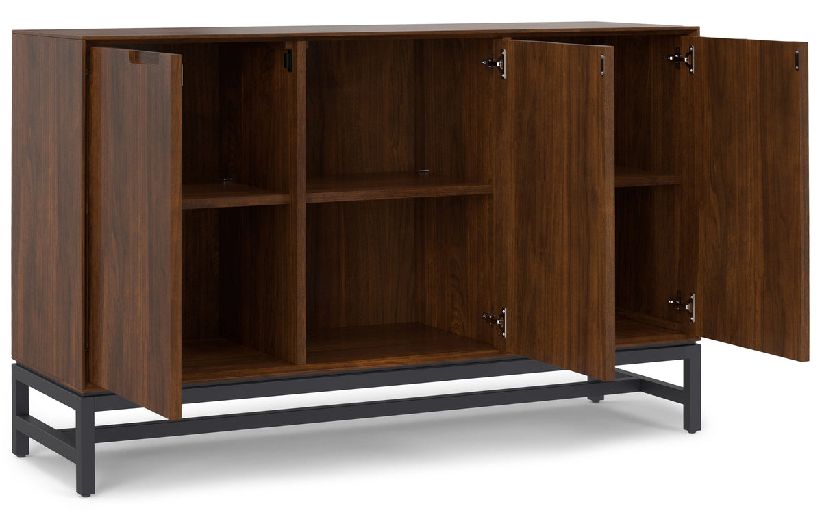 Walnut Veneer | Banting 3 Door Sideboard Buffet