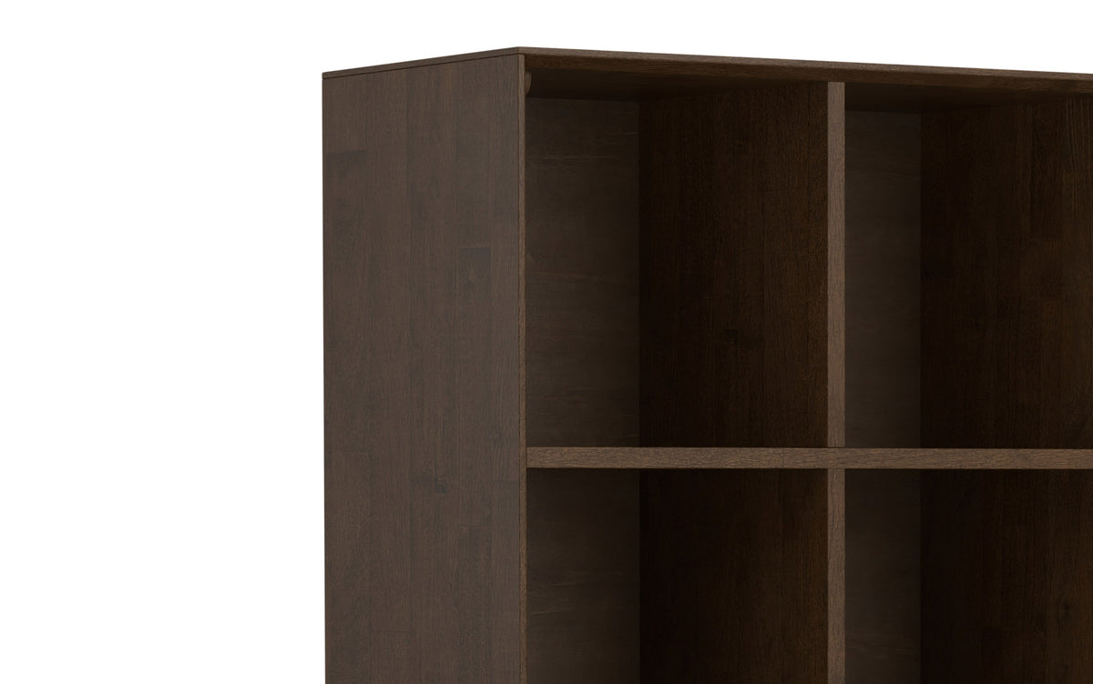 Walnut Brown | Banting 9 Cube Bookcase with Drawers