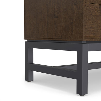 Walnut Brown | Banting 9 Cube Bookcase with Drawers