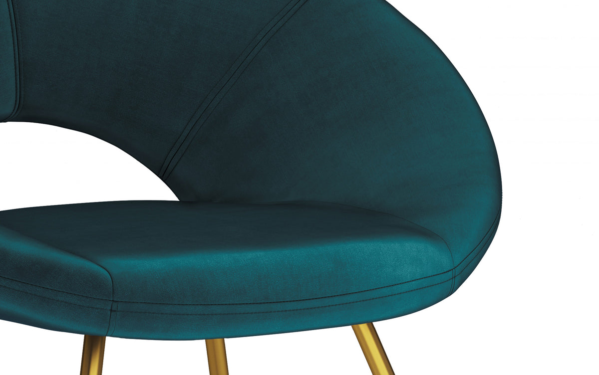 Teal Velvet Fabric | Barrett Accent Chair