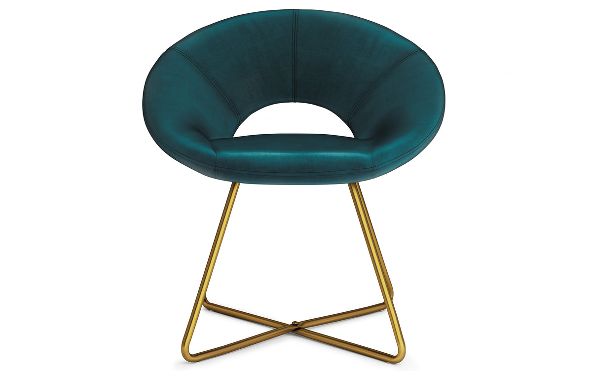 Teal Velvet Fabric | Barrett Accent Chair