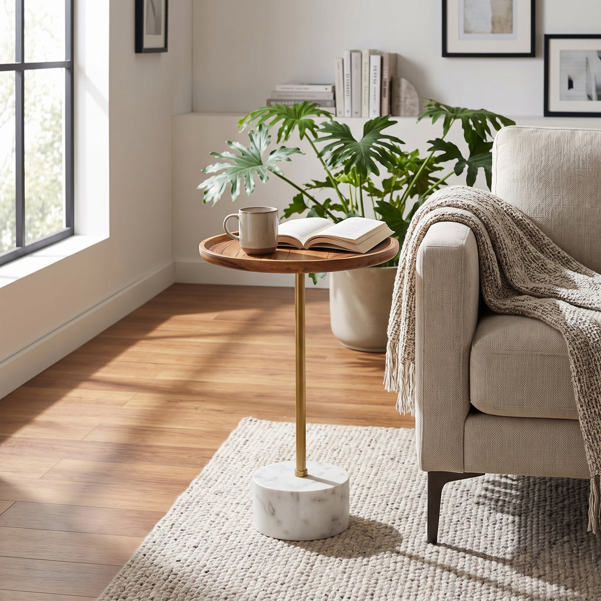 Becker Side Table in Acacia