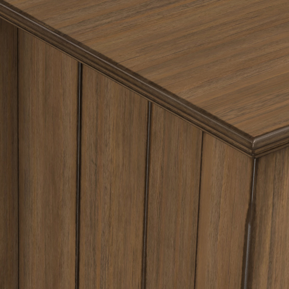 Rustic Natural Aged Brown | Bedford Low Storage Media Cabinet