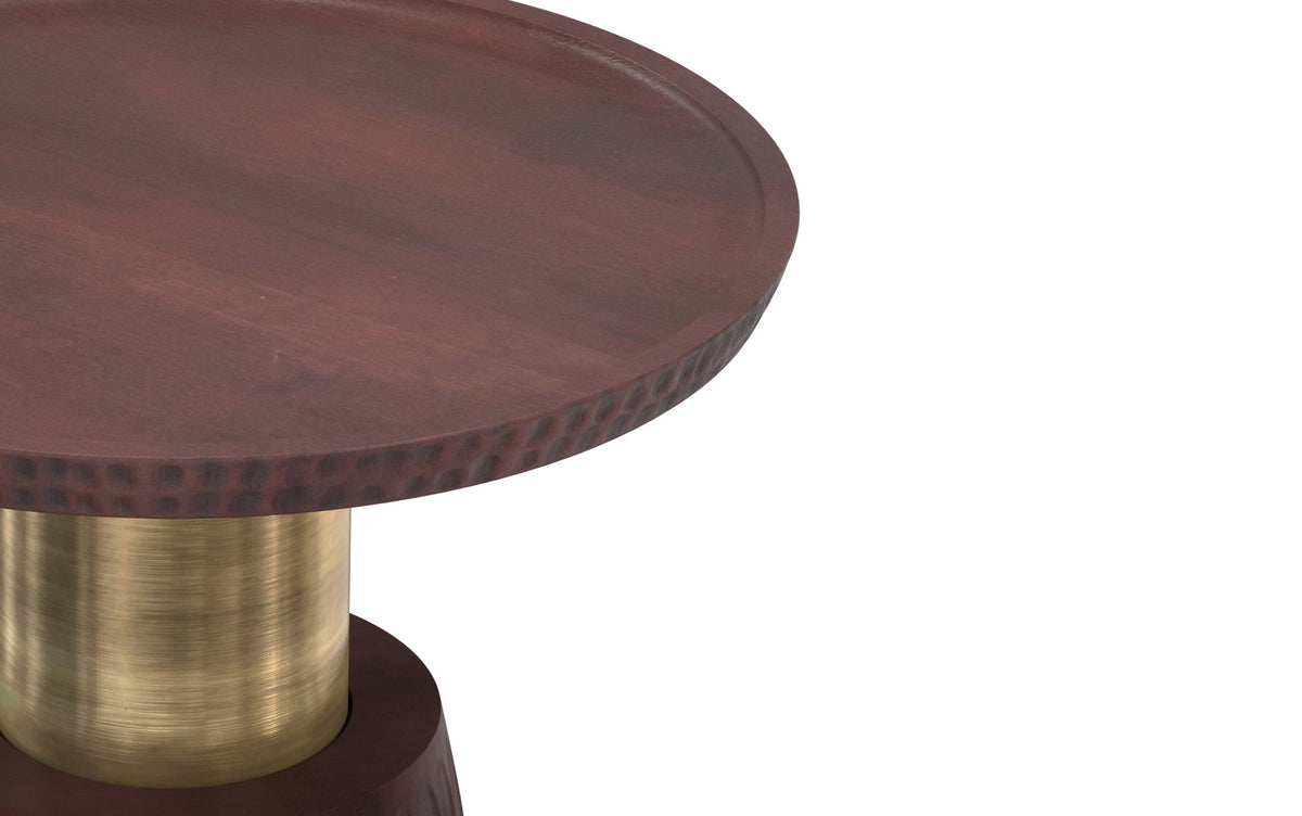 Walnut Brown/Gold | Breanna Side Table