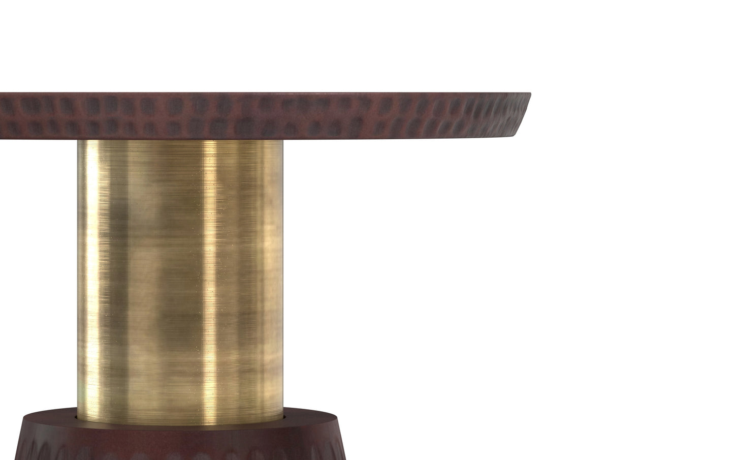 Walnut Brown/Gold | Breanna Side Table