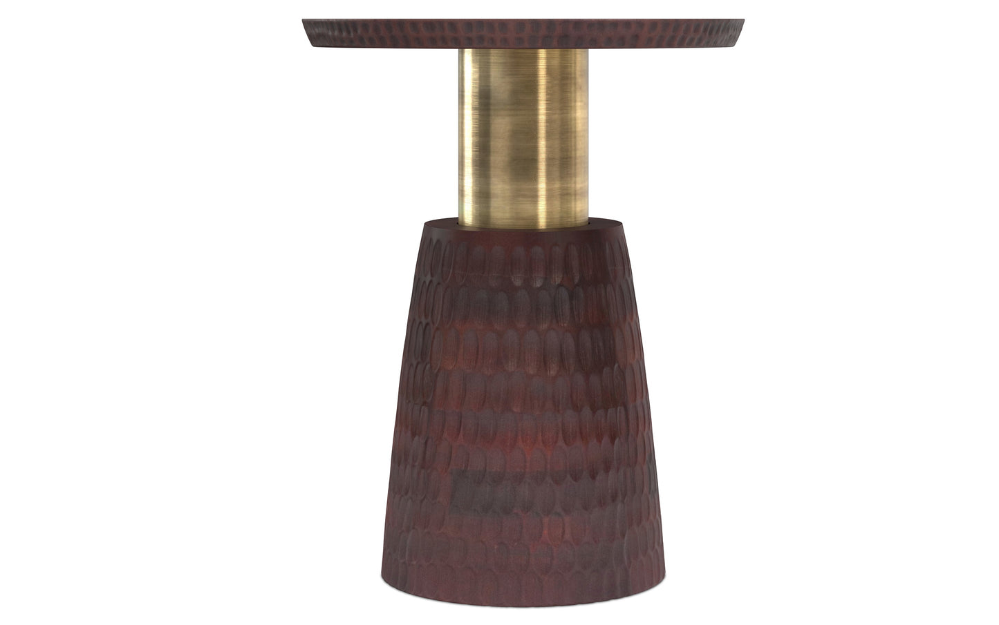 Walnut Brown/Gold | Breanna Side Table