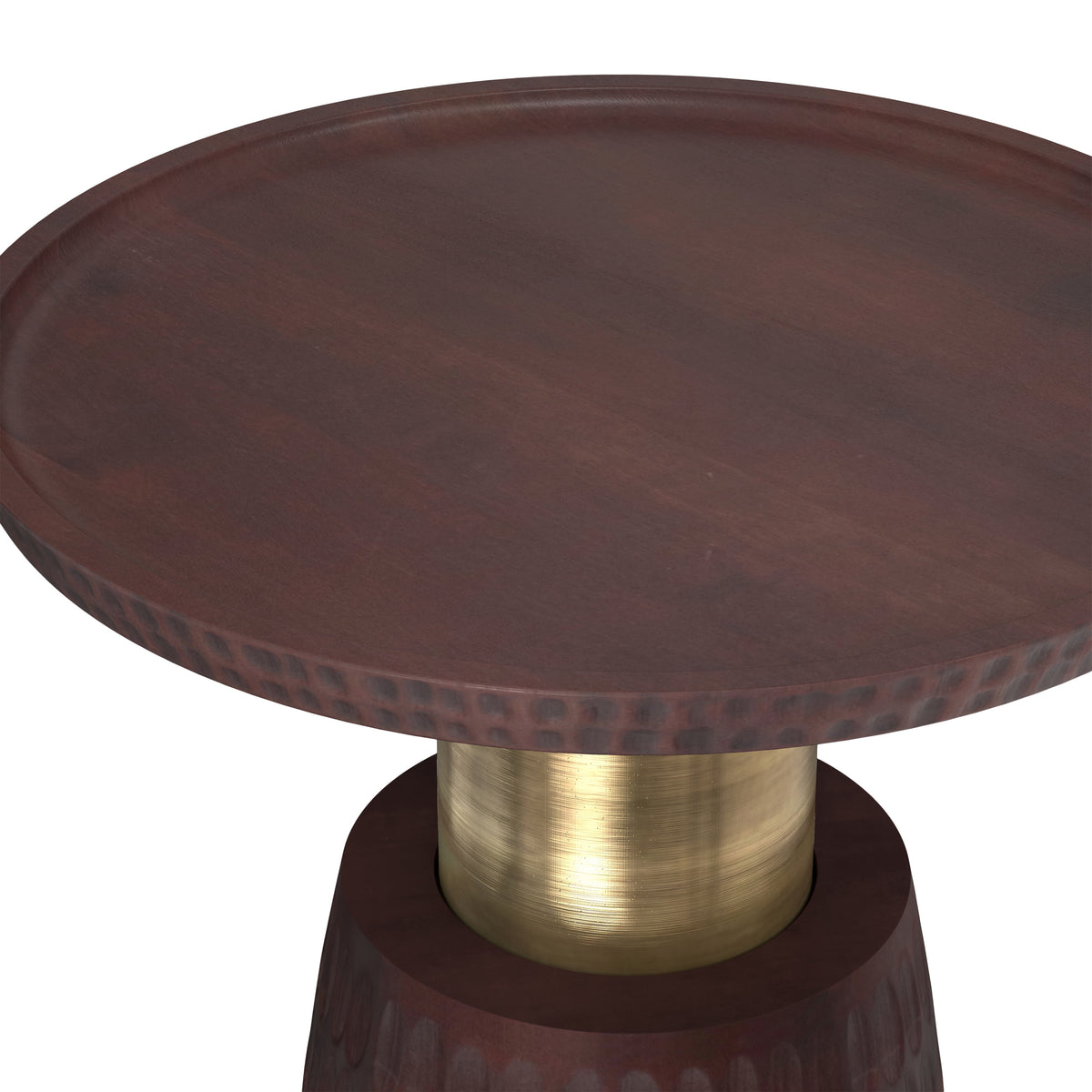 Walnut Brown/Gold | Breanna Side Table