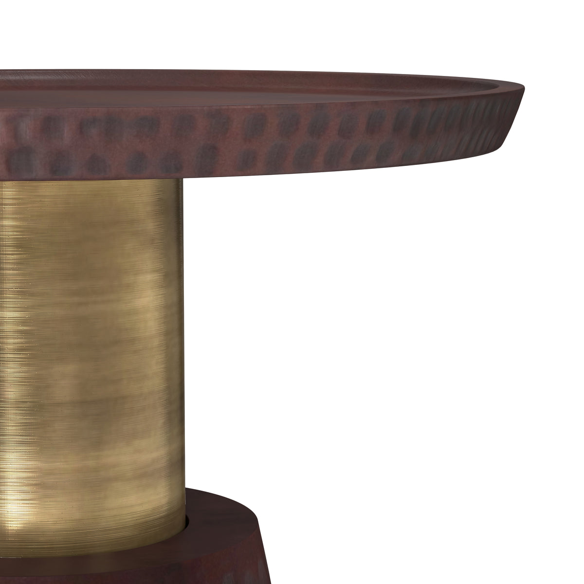 Walnut Brown/Gold | Breanna Side Table