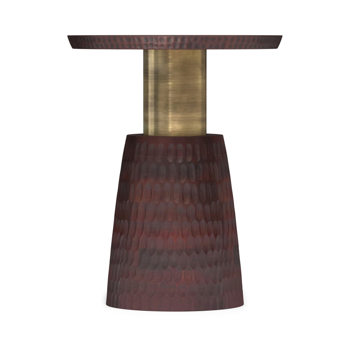 Walnut Brown/Gold | Breanna Side Table