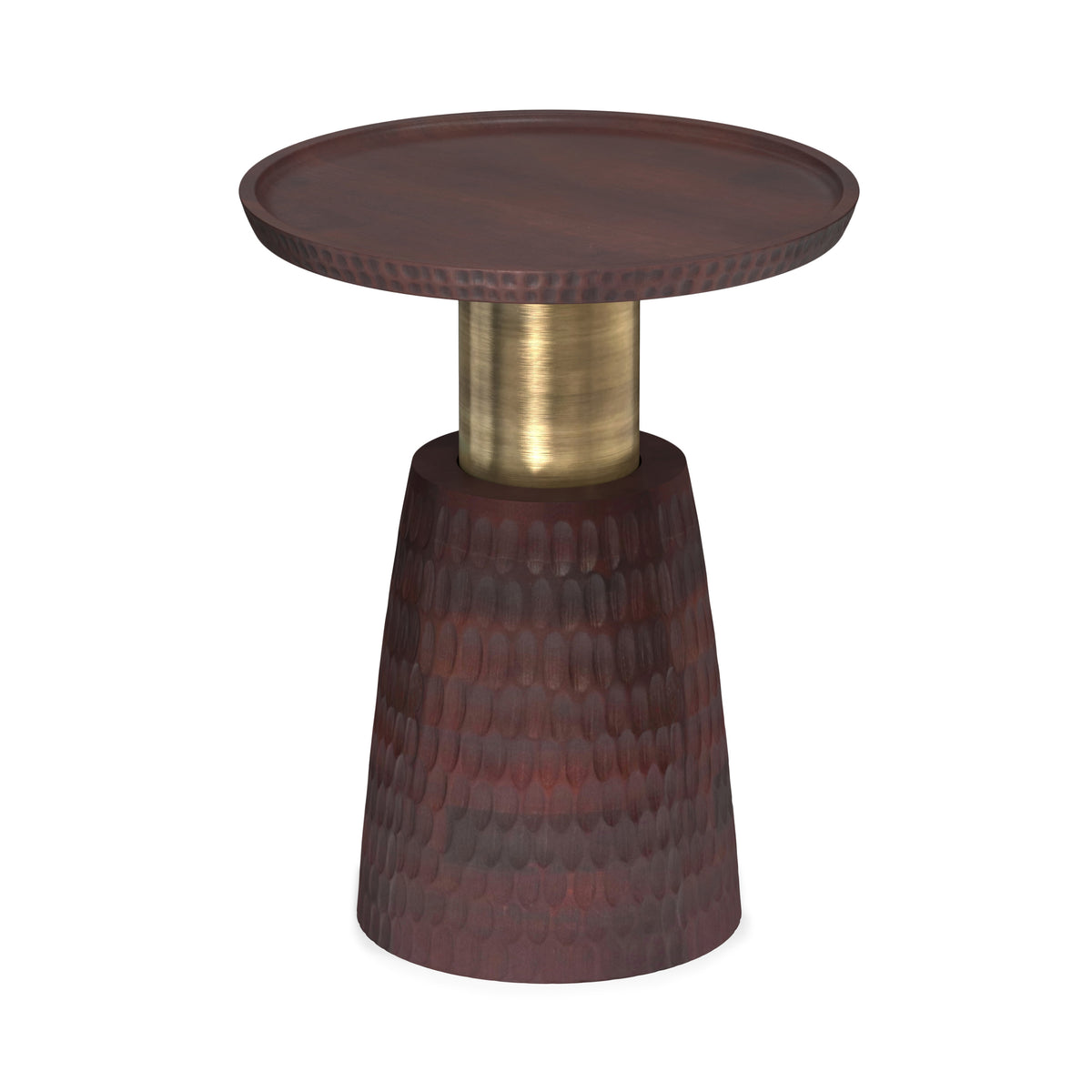 Walnut Brown/Gold | Breanna Side Table