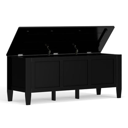 Black | Brooklyn 51 inch Storage Bench Trunk
