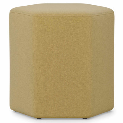 Dijon Yellow Linen Style Fabric | Brock Footstool