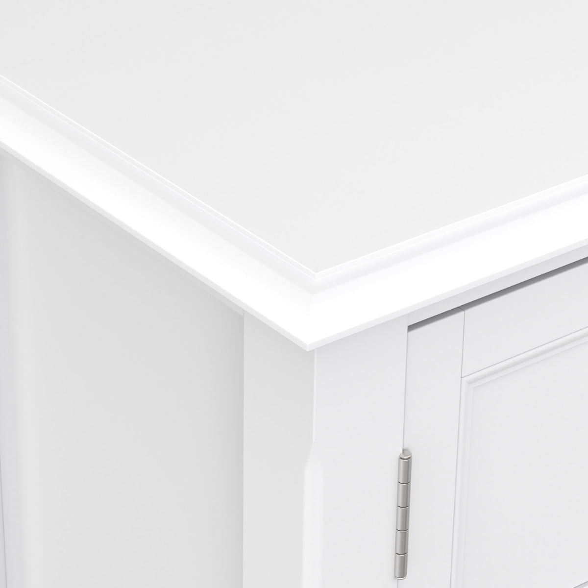 White| Burlington Low Storage Cabinet