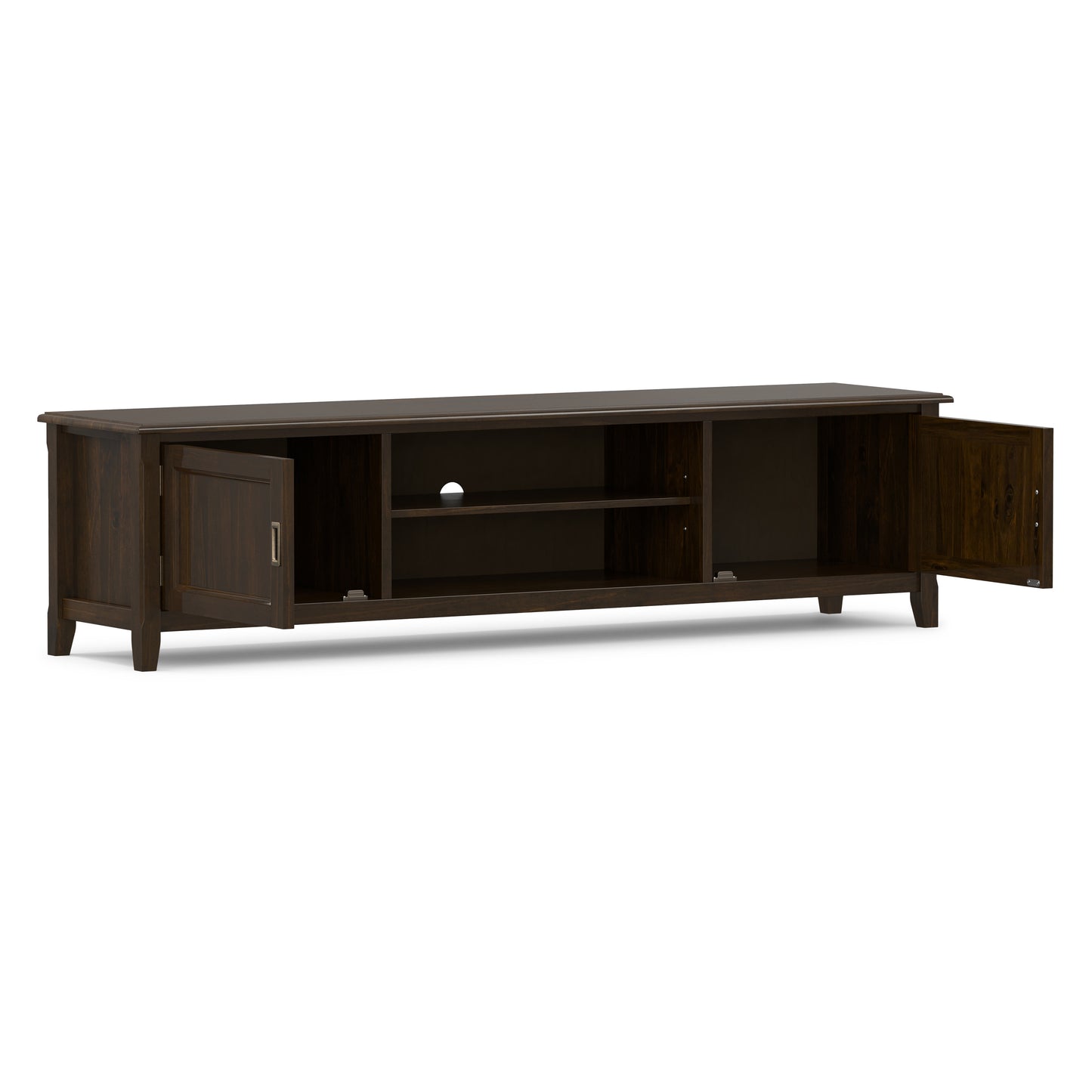 Mahogany Brown | Burlington 72 inch Low TV Media Stand