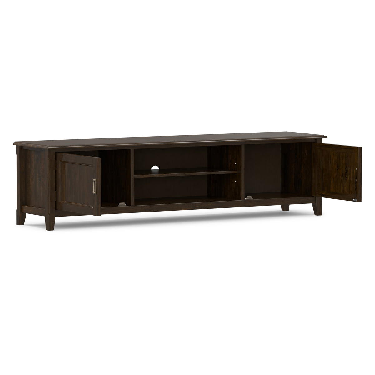 Mahogany Brown | Burlington 72 inch Low TV Media Stand