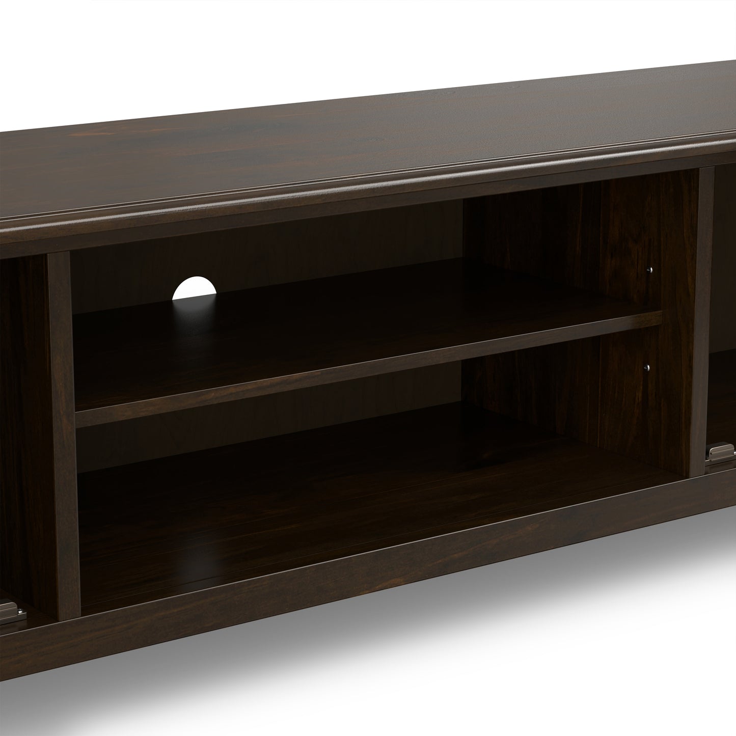 Mahogany Brown | Burlington 72 inch Low TV Media Stand