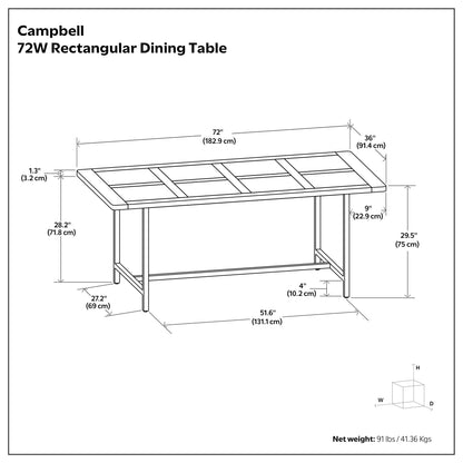 Burnt Wax | Campbell Dining Table