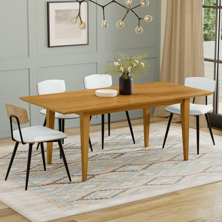 Oak Veneer Oak | Colby Extendable Dining Table in Oak