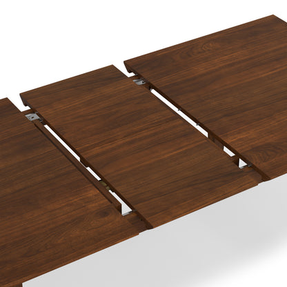 Walnut Walnut | Colby Extendable Dining Table in Walnut