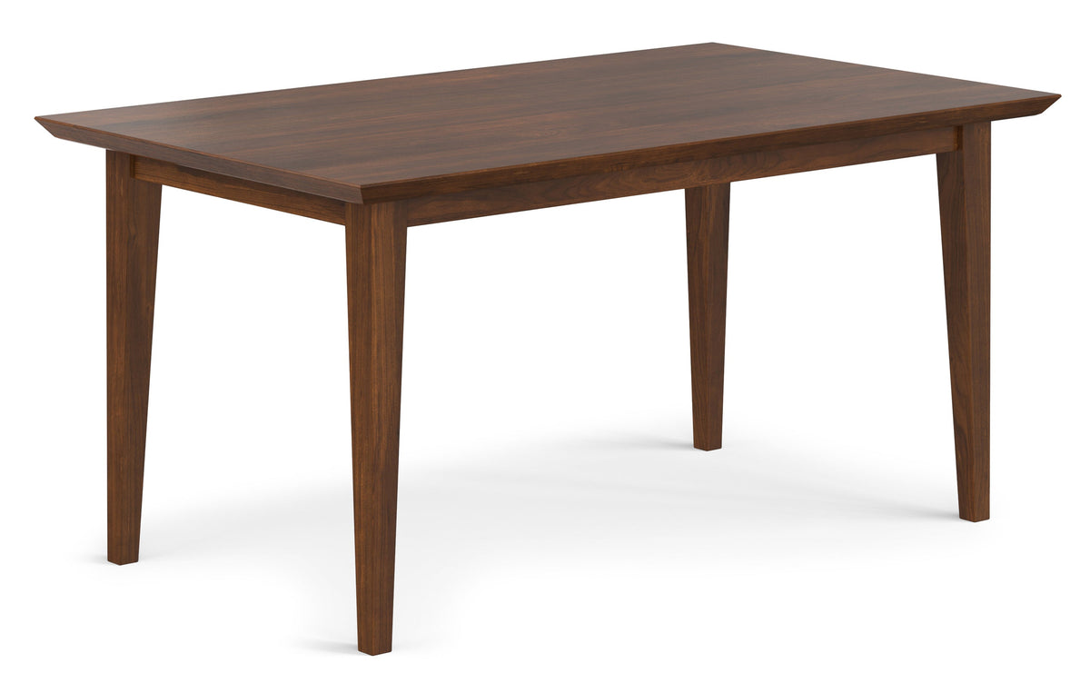 Black/Walnut Vegan Leather | Mavis / Colby 7 Pc Dining Set