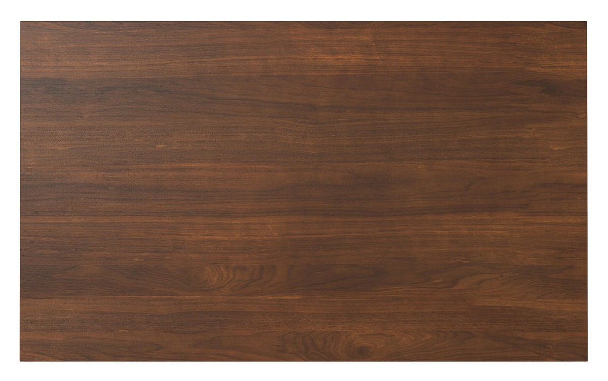 Black/Walnut Vegan Leather | Mavis / Colby 7 Pc Dining Set